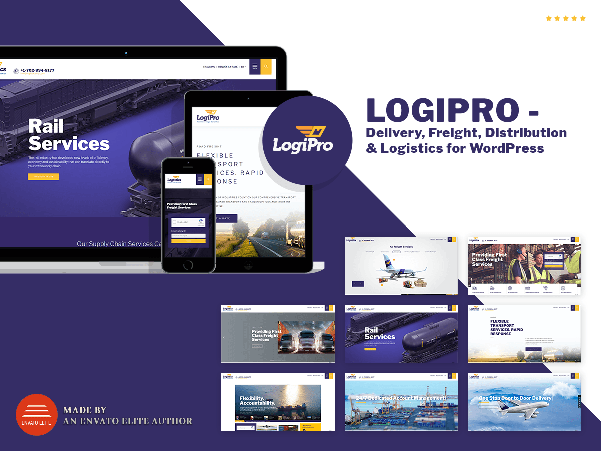 LogiPro – Delivery, Freight, Distribution &amp; Logistics for WordPress