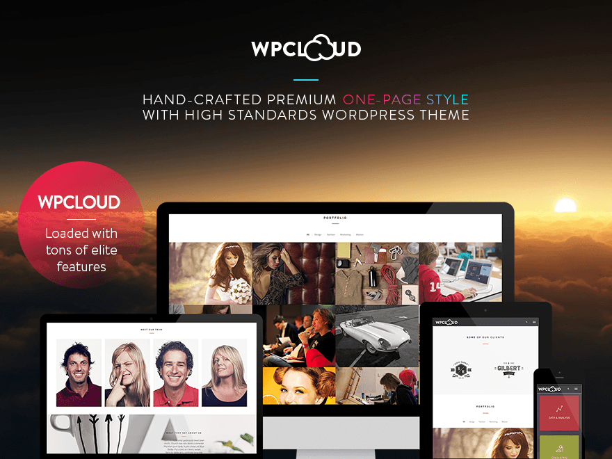 WPCLOUD – Creative One-Page Theme
