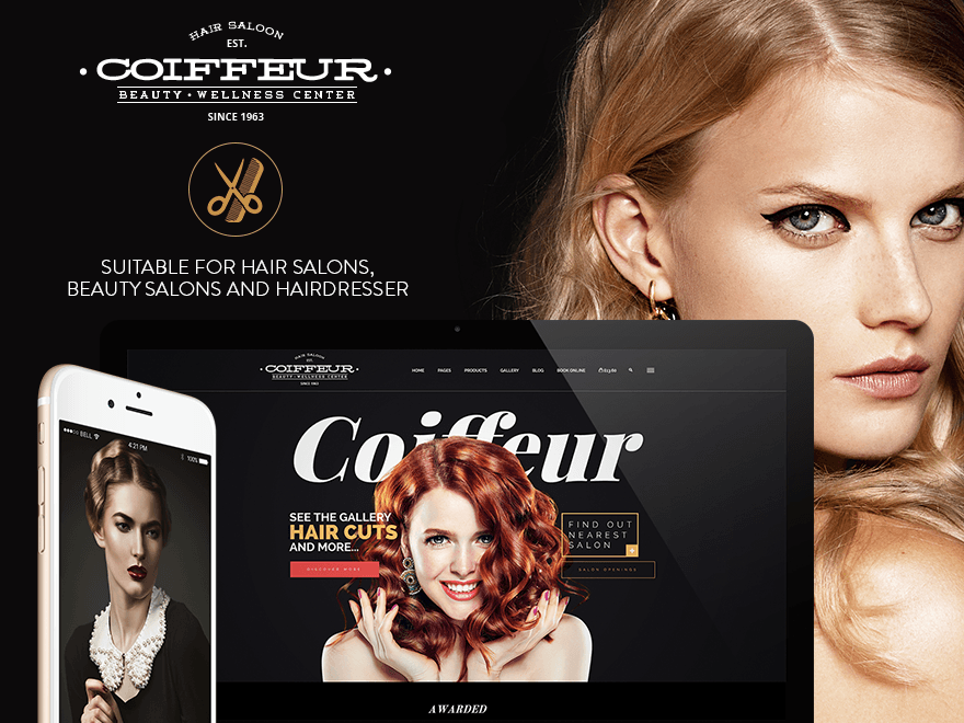Coiffeur – Hair Salon WordPress Theme