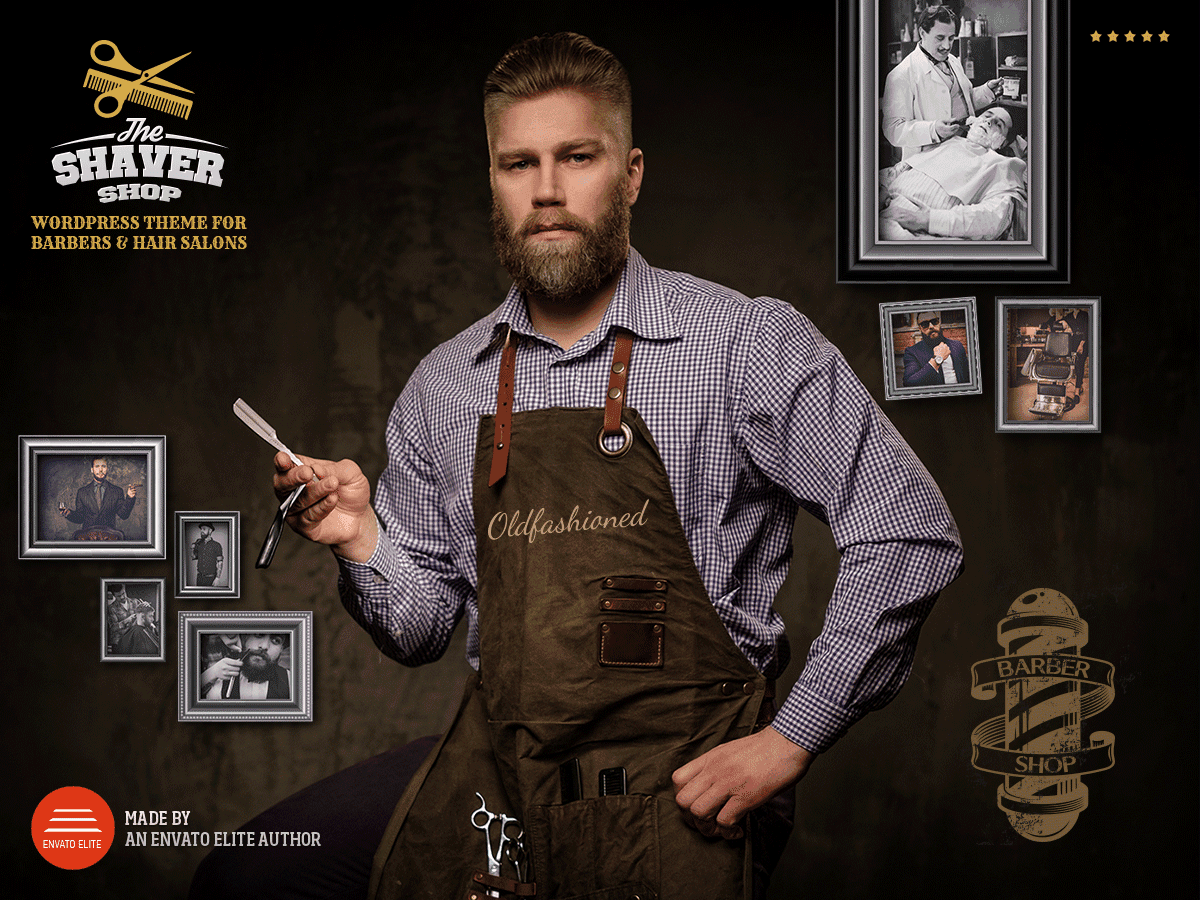 Shaver – Barbers &amp; Hair Salon WordPress Theme