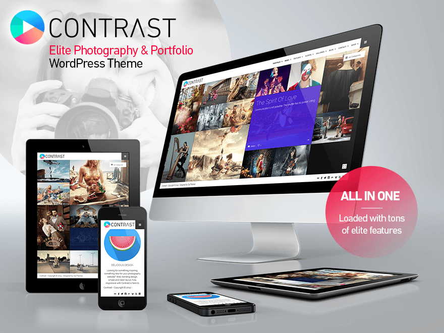 CONTRAST – Elite Photography &amp; Portfolio Theme